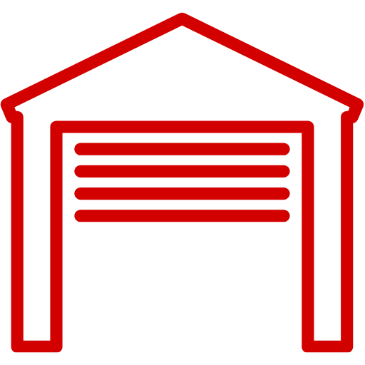 a garage door opened symbol